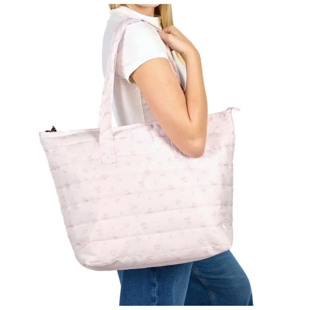 Love Shack Fancy Target Tote Bag Blooming Heirloom Ditsy Floral Ballet Quilted